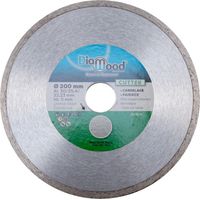 Diamwood – Disque diamant 200 mm – Alésage 30/25,4/22,23 mm – Jante continue 5 mm – Coupe nette carrelage et faïence – Utilisation à sec ou à eau