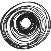 90 courroies en caoutchouc pour magnétophone à cassettes audio-13.50X0.10X0.10CM-Black
