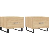 Maison Exclusive - Tables basses 2 pcs chêne sonoma 50x50x40 cm bois d'ingénierie