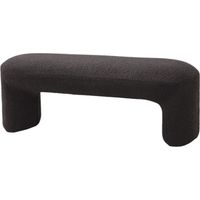 PANCA CM 110X45 H. 40 IN TESSUTO EFFETTO BOUCLE' ANTRACITE