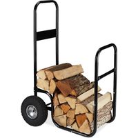 Chariot en bois à roulettes