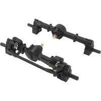 Essieu avant et arrière pour voiture RC Unimog modèle P06, pièces de rechange pour voiture RC (haute et largeur supplémentaires), noir.