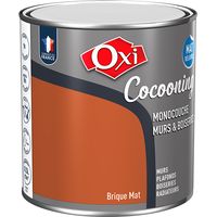 Vernice Oxi per pareti e rivestimenti cocooning opaca vellutata matt terracotta 0,5l - Oxi
