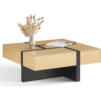 Coffee Table light luxury 4 Drawers Living Room90.590.537.5Table Large Storage black brown