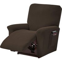 Lot De 4 Housses De Canapé, Housse De Fauteuil Extensible, Pour Fauteuil Inclinable De Relaxation Et De Massage, En élasthanne, Dotées De Jacquard