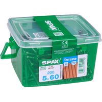Spax Terrassenschrauben 5.0 x 60 mm TX 25 Zylinderkopf - 200 Stk. Terrassenschrauben