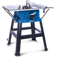Scheppach Scie circulaire de table HS254 – 240 V – 2200 W – Diamètre de scie Ø 254 mm – Hauteur de coupe 85 mm – Démarrage progressif – Support inclus
