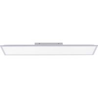 Plafoniera LED rettangolare 119,5cm 16W argento Paul Neuhaus