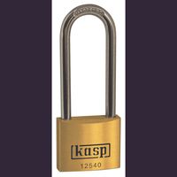 Kasp K12540L63 Vorhängeschloss 40 mm verschieden schließend Goldgelb Schlüsselschloss