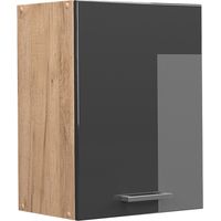 Pensile da cucina R-Line, Antracite lucido, 45 cm, Vicco