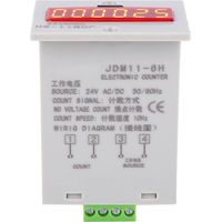 Compteur de tension électronique JDM11-6H à affichage numérique LED 6 chiffres avec relais AC/DC 24 V