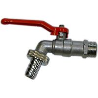 Sirocco 5622474 Valvola di scarico a sfera con raccordo in ottone, 3 cm con occhiello