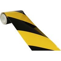 Film rétroréfléchissant 3m x 100mm hachuré diagonale Jaune/Noir - 3340013