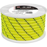 CORDE TRESSÉE PES AVEC ÂME 6MM JAUNE FLUO