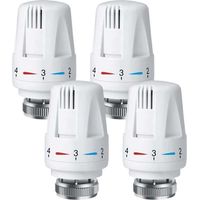 Tête de robinet thermostatique de radiateur en 4 parties, tête de robinet thermostatique de radiateur, robinet thermostatique de radiateur, tête thermostatique M30 x 1,5
