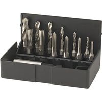 VÖLKEL Bit-Satz Einschnittgewindebohrer M3-M10 + Spiralbohrer + Bit-Halter