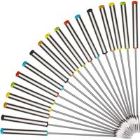 18 pièces fourchettes à fondue en acier inoxydable pour fondue fromage viande chocolat fruits dessert guimauves fourchettes