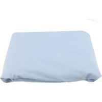 Housse de matelas anti-acariens imperméable, drap-housse bleu 90x190+30 cm
