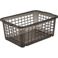 Lumarko Scatola di raccolta modulabile grigia trasparente 25x17x10 cm