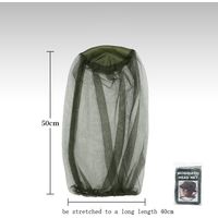 Lot de 2 moustiquaires, protection anti-insectes, moustiquaire d'extérieur, idéale pour le jardin et les activités de plein air (Vert)