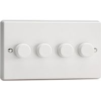 Varilight 4-Gang 2-Way Rotary LED Dimmer 0-120W V-Pro Series