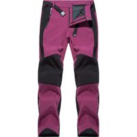 Pantalon décontracté pour femme - Taille élastique - Pantalon de randonnée pour femme - Pantalon thermique léger - Pantalon de travail pour le bureau