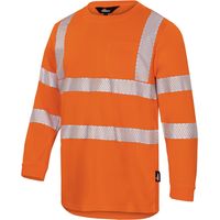 Triuso Vizwell Warnshirt langarm VWTS 21 UV50+ Gr. 5XL orange