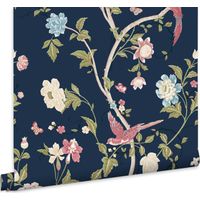 Laura Ashley Summer Palace Vliestapete Midnight Blue 10mx52cm