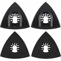 Ulisem4Pcs Platorello abrasivo 80mm Accessori multiutensile per platorello di fissaggio, Lama multiutensile, Accessori per utensili oscillanti per elettroutensili, Utensile Worx, Utensile multiutensil