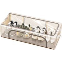 Scatola porta scarpe in PVC impermeabile e pieghevole, organizer per scarpe grande e robusto e trasparente, scatole per scarpe impilabili