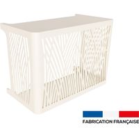 Cache climatisation OUTSTEEL ENSEMBLE BROUSSE MURAL M Blanc crème