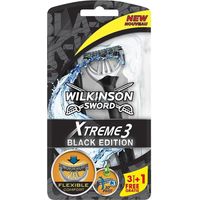 Rasoio xtreme 3 black edition wilkinson confezione da 4 rasoi