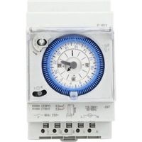 Horloge Piscine Mécanique 16A 250V Programmateur Piscine Horloge Chauffe Eau 15 Minutes 24 Heures pour Hogar, Cocina, Exterior Iluminación Exterior