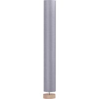 Lámpara de Pie Lámpara de Salón avec Casquillo Máx. 40 W E27 Pantalla de Lino y Marco de Metal Ø15x120 cm Gris