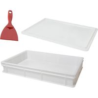 Genus Dei cassetta impasto bianca set 3 pezzi 60x40x10 cm con spatola