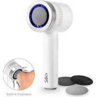 Raspa elettrica anti-callosità Silk'n Vacupedi con aspirazione integrata e 2 raspe incluse
