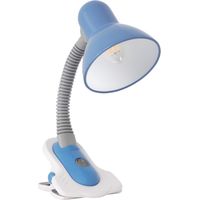 Lampe bureau pince bleue Kanlux Suzi E27 23cm 40W IP20