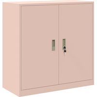Armoire De Chambre - Armoire de rangement Rose 90 x 40 x 90 cm Acier fr7454 - Maison La Vie