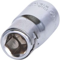 KS TOOLS - DOUILLES ET ACCESSOIRES - DOUILLE PORTE-EMBOUTS CHROMEPLUS AVEC ANNEAU 1/4''X1/4'', 25 MILLIMÈTRES