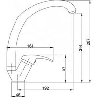 Hydroland Grifo Moderno Cromado para Cocina