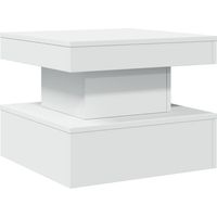 Couchtisch mit LED-Leuchten Weiß 50x50x40 cm vidaXL