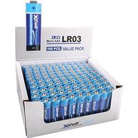 XCell Batería Alcalina AAA 1,5V Pack de 100 Amarillo