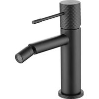IMEX - grifo monomando bidé negro serie génova