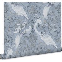 Laura Ashley Tregaron Vliestapete Midnight Blue 10mx52cm
