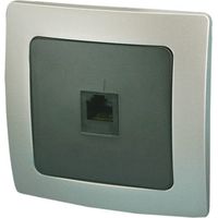 Eingelassener RJ11-Telefonsockel. White Electro Dh 36.535/RJ11/B 8430552137831