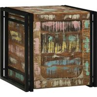 vidaXL Boîte de rangement 50 x 50 x 50 cm Bois Recyclé Solide