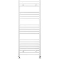 Bolzano - White Heated Towel Rail - H1785mm x W800mm - Curved