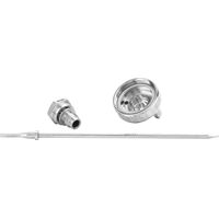 Lot de 3 embouts d'aiguille de buse en acier inoxydable compatibles avec le pistolet à peinture pneumatique W-101 (1,3 mm)