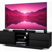 Homeology Avitus Gloss Black Designer Stand upto 65" Flat Screen LED and LCD TV Cabinet