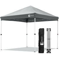 SUNULA 3x3 m Faltpavillon Gartenzelt – Wasserdichtes Partyzelt mit Popup-System für Garten & Outdoor, Grau